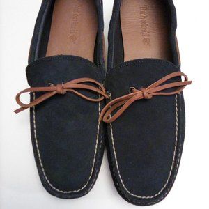 like new Timberland blue suede shoes
